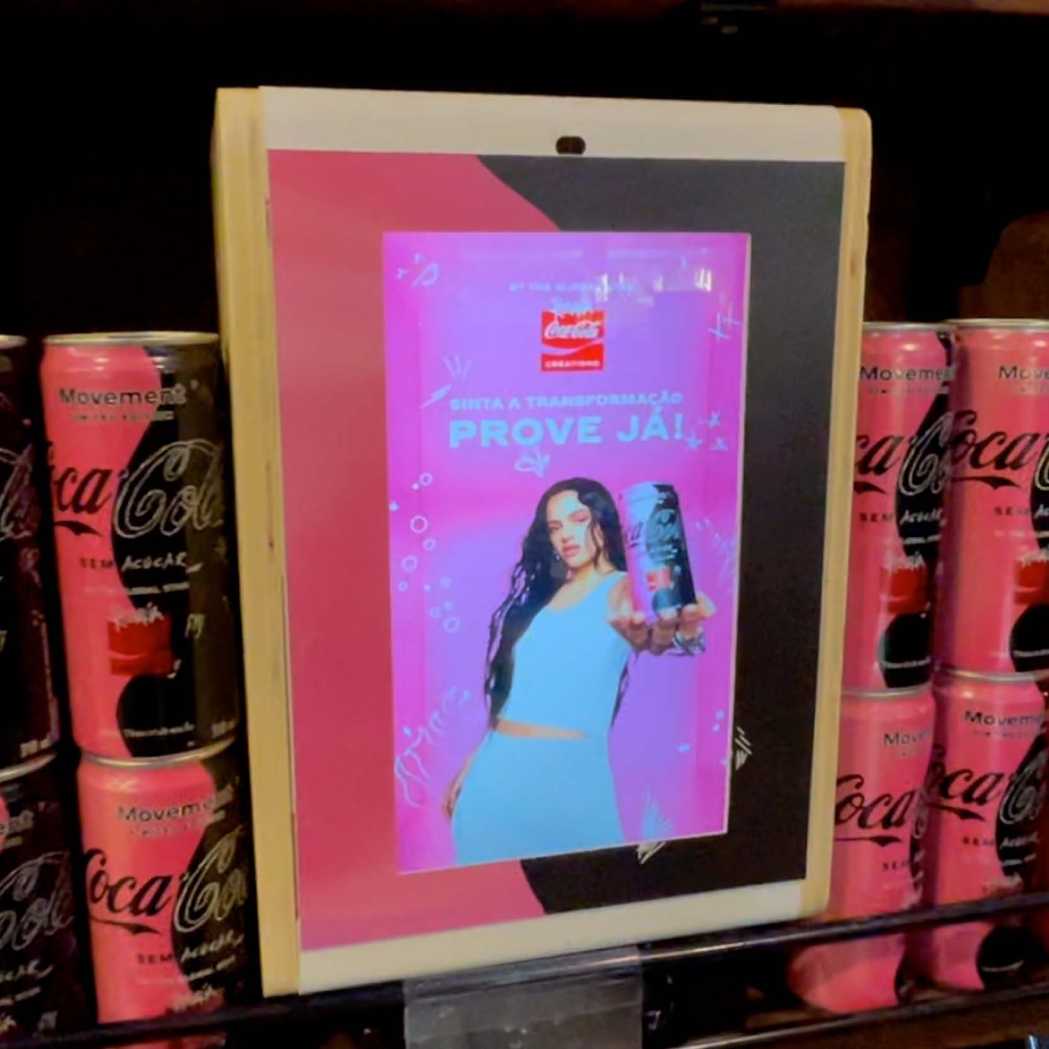 Coca-Cola - Holografia de Gôndola Coca-Cola